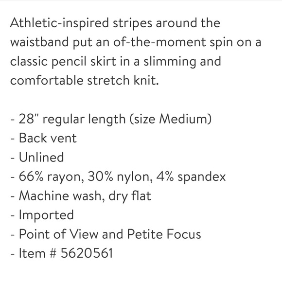 Halogen Athletic-Inspired Pencil Skirt - Picture 6 of 6